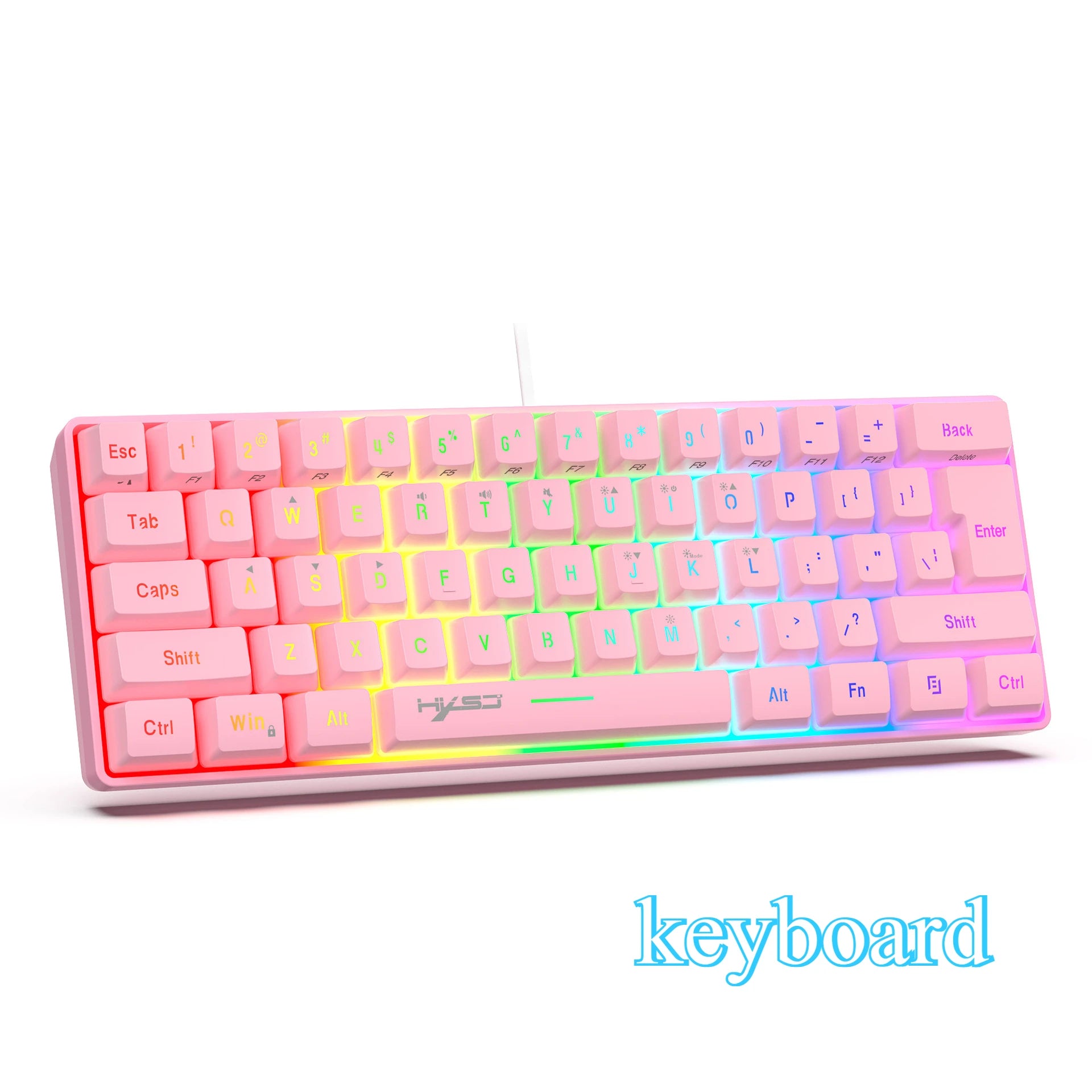 Keyboard and mouse teclados kit gamer keyboards combos 60%PC teclado e branco clavier souris gaming deofertas maus und tastatur