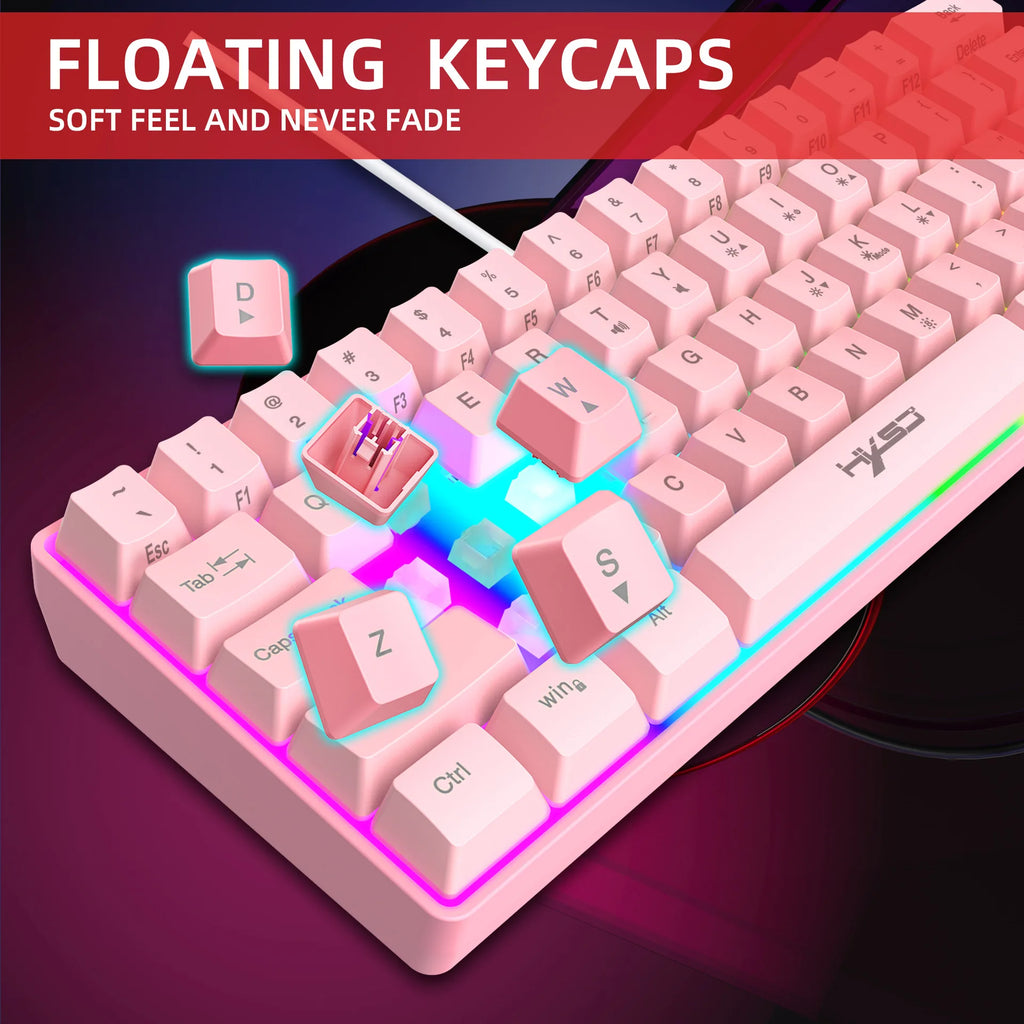 Keyboard and mouse teclados kit gamer keyboards combos 60%PC teclado e branco clavier souris gaming deofertas maus und tastatur