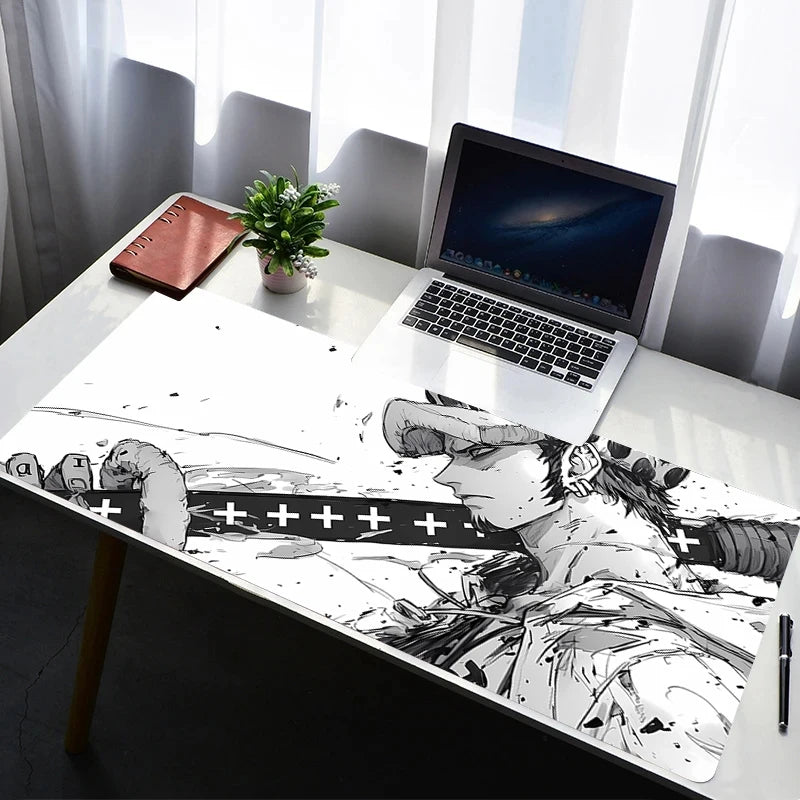 Mouse Pad Laptop Rubber Extended Desktop Mat Computer Gamer One Piece Trafalgar Law Mousepad PC Gaming Accessories Keyboard Pad