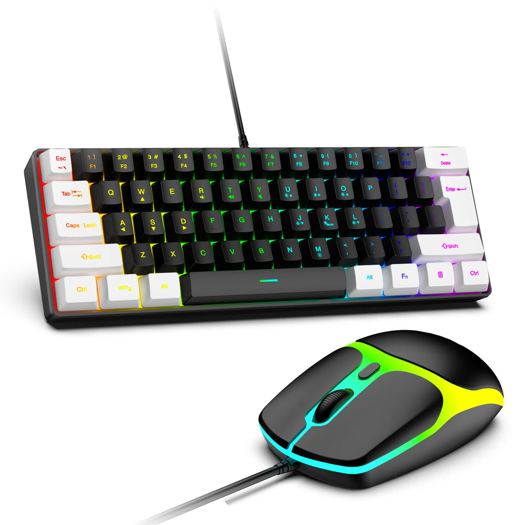 Compact RGB Gaming Keyboard Set