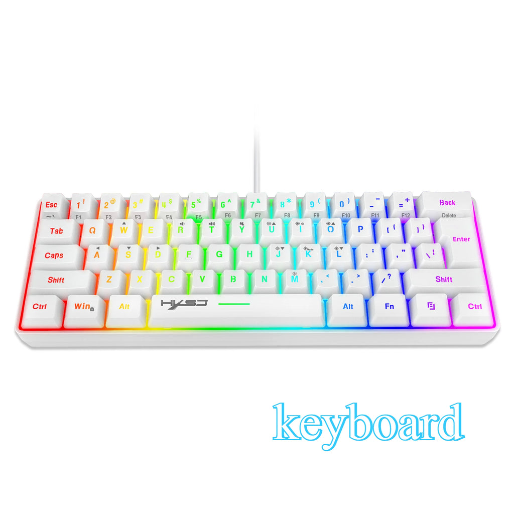 Keyboard and mouse teclados kit gamer keyboards combos 60%PC teclado e branco clavier souris gaming deofertas maus und tastatur